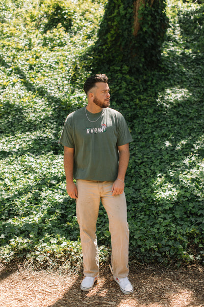 A Wandering Heavyweight T-shirt - Moss